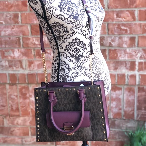 Michael kors Bridgette studded satchel crossbody - Picture 7 of 8